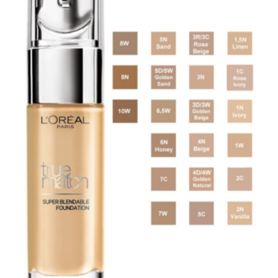 L'OREAL TRUE MATCH FOUNDATIONS WITH PUMP***AVAILABLE IN 9 SHADES*** UK SELLER