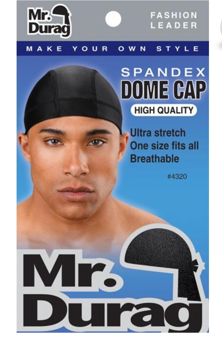 Spandex Dome Caps Black