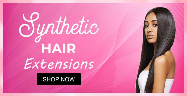 synthetic human hair extension