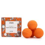 Ancient Wisdom Set of 4 Aromatherapy Vitamin C Bath Bombs Vitamin C Infused Bath Bomb, are meticulously crafted to deliver a luxurious and rejuvenating soak, making it a favourite spa-like indulgence at home.