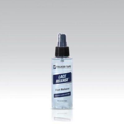 Walker Tape Lace Release Spray – 4 fl oz Walker Lace Release Adhesive Remover 4 ounce spray from Walker Tape is a tried and tested favourite with Hair Replacement System wearers.
