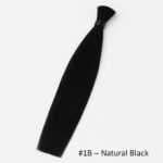 Straight Hair Extensions - Bulk Hair 100g - #1B Natural Black